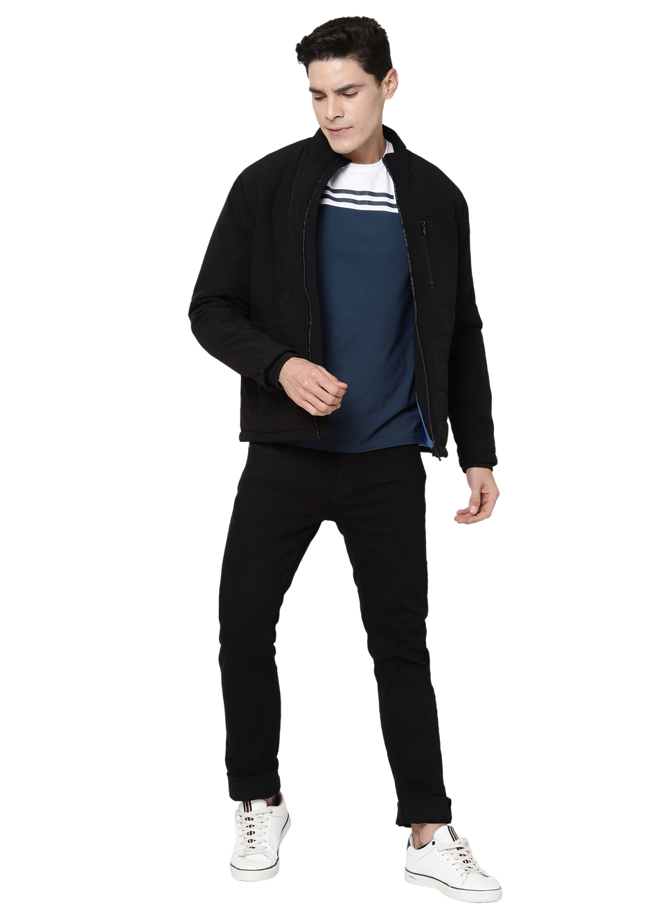 Kanok Ls Solid Wadded Jacket, , large image number 3