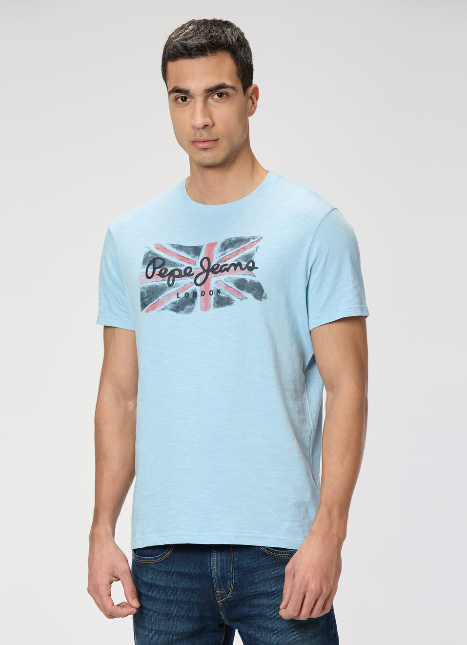 Men Off White Slim Graphic T-shirt, , large image number 3