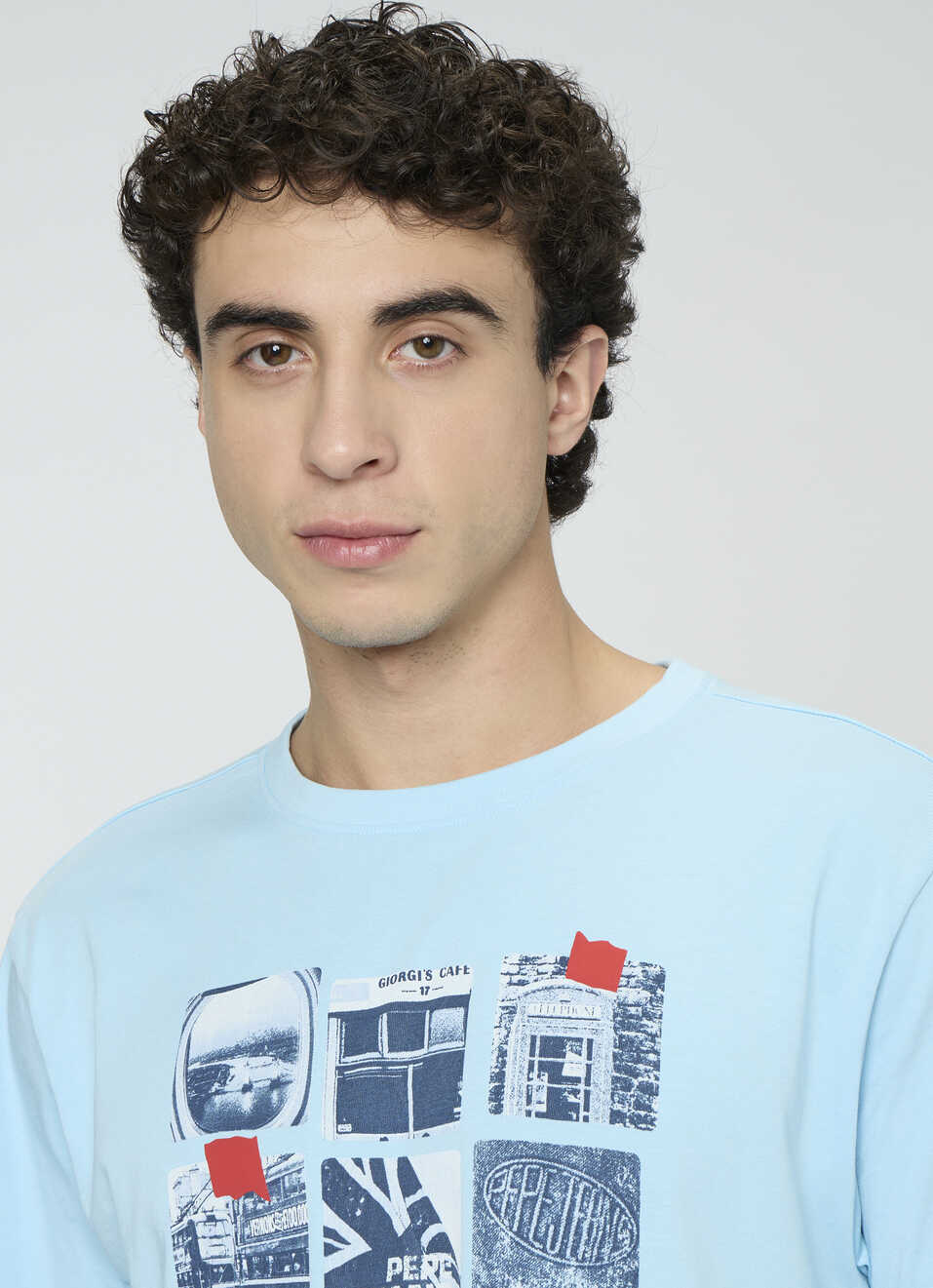 Men White Oversized Graphic T-shirt, , large image number 4