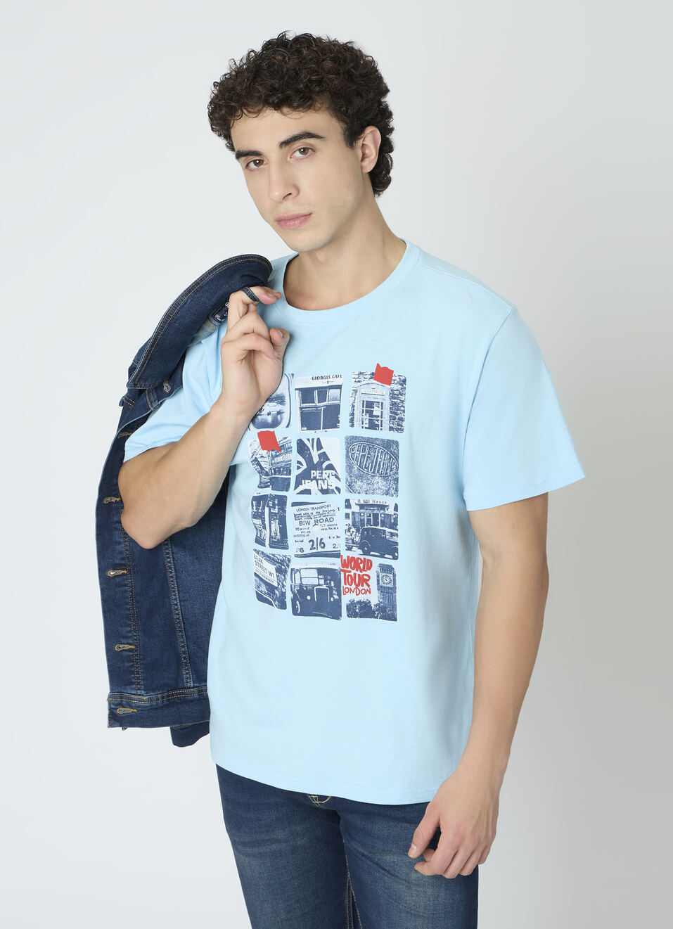 Men White Oversized Graphic T-shirt, , large image number 0