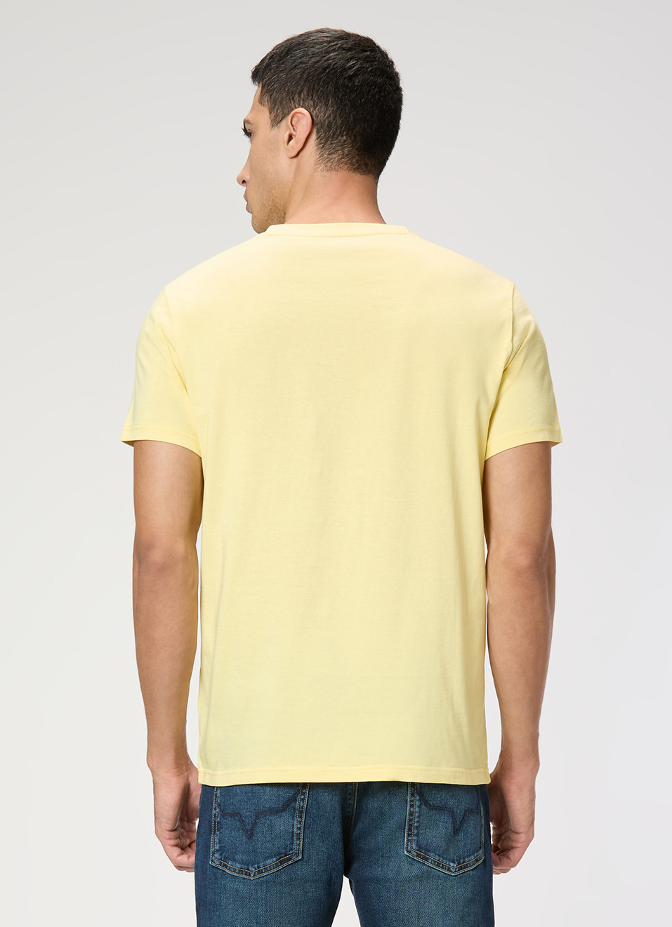 Men White Slim Graphic T-shirt, , large image number 2