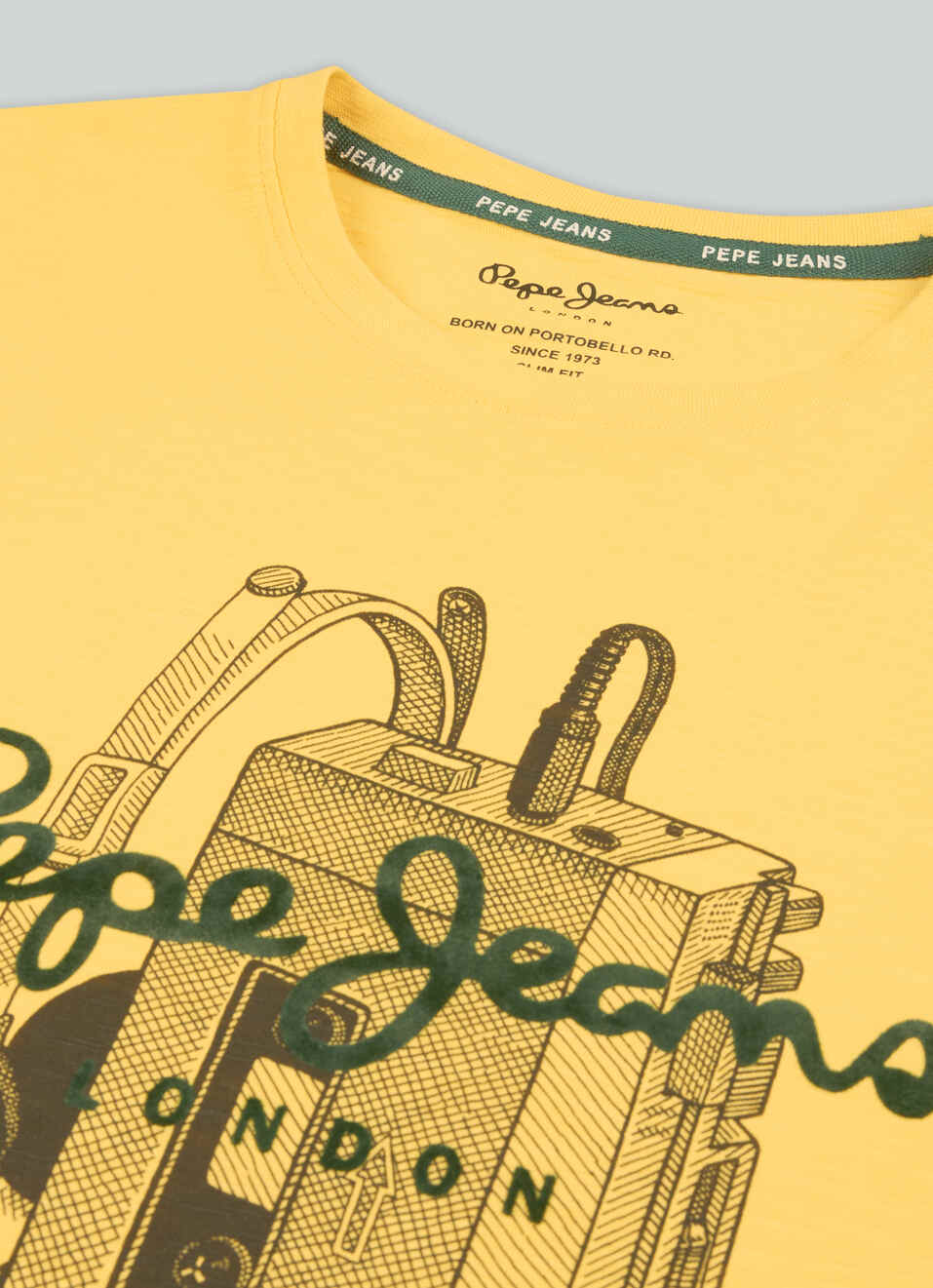 Men Yellow Graphic Print Slim Fit T-shirt, , large image number 7