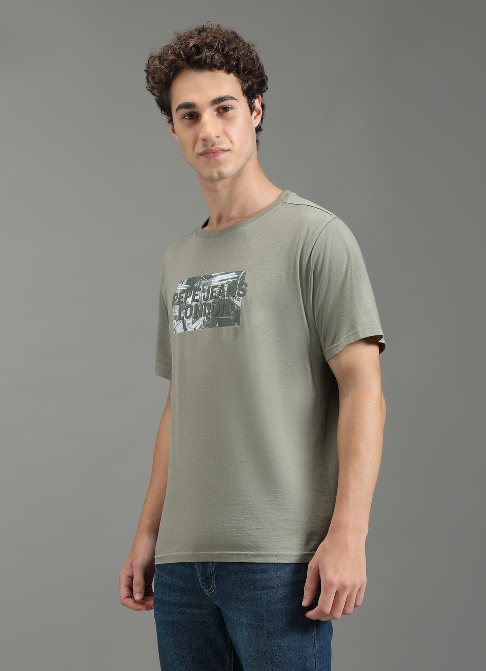 Men Green Relaxed Fit Graphic T-shirt, , large image number 3