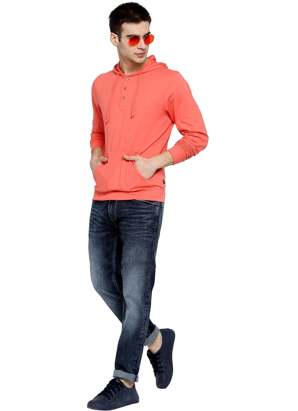 Brutus Hoodie T-Shirt With Button Placket, , large image number 3