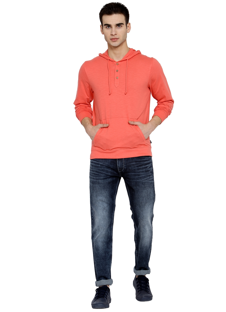 Brutus Hoodie T-Shirt With Button Placket, , large image number 6