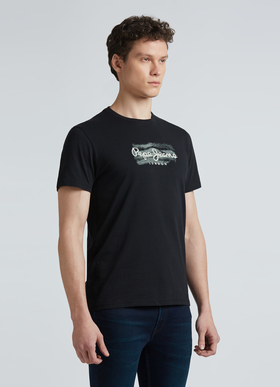 White Graphic Print Short Sleeve T-shirt, , large image number 3