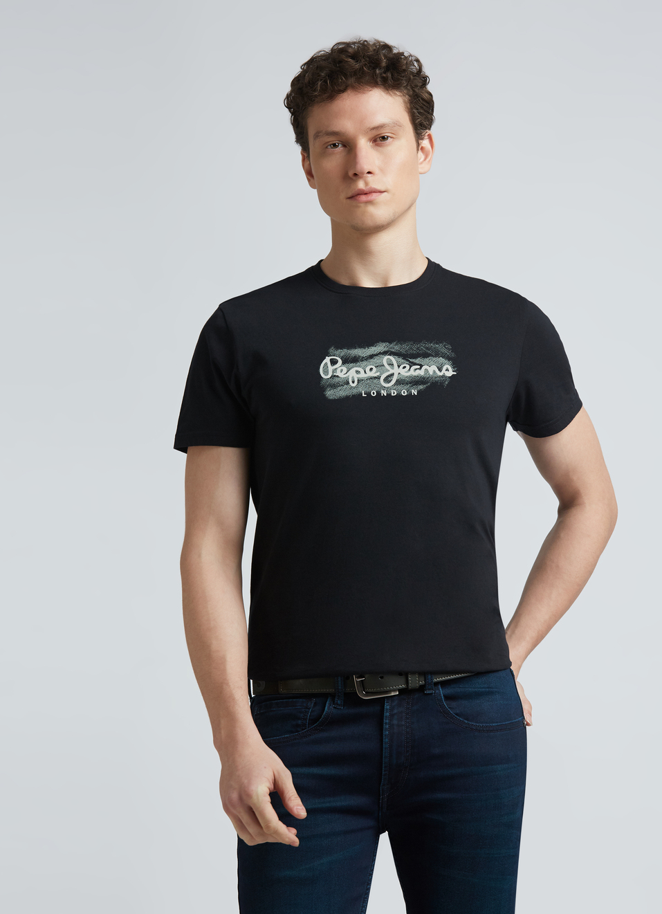 White Graphic Print Short Sleeve T-shirt, , large image number 0