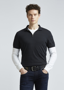 épine zipper lace polo onepiece épine zipper lace polo onepiece black - メルカリ