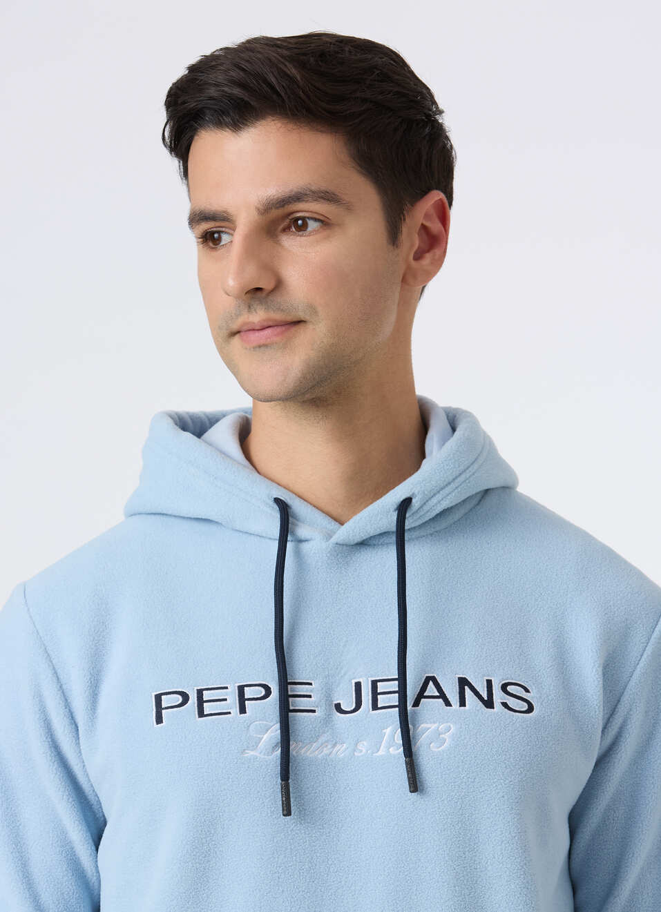 Men Blue Full Sleeve Hoodie Sweatshirt, , large image number 4